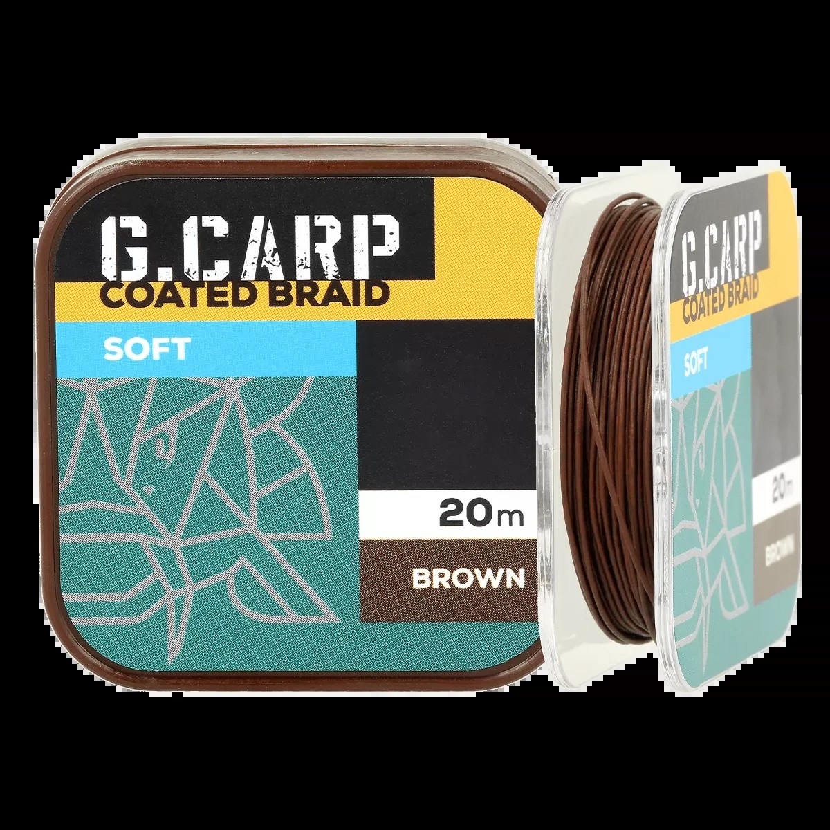 Повідковий матеріал в обплетенні Golden Catsh G.Carp Coated Braid Soft 20м 25lb 11.3kg Brown