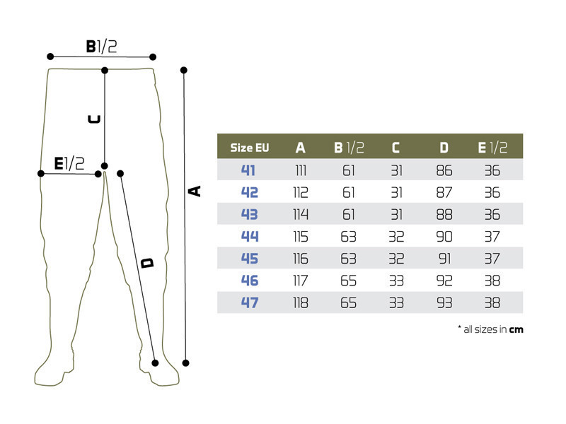 Чоботи-штани забродні Waist waders Delphin HRON Pants 43