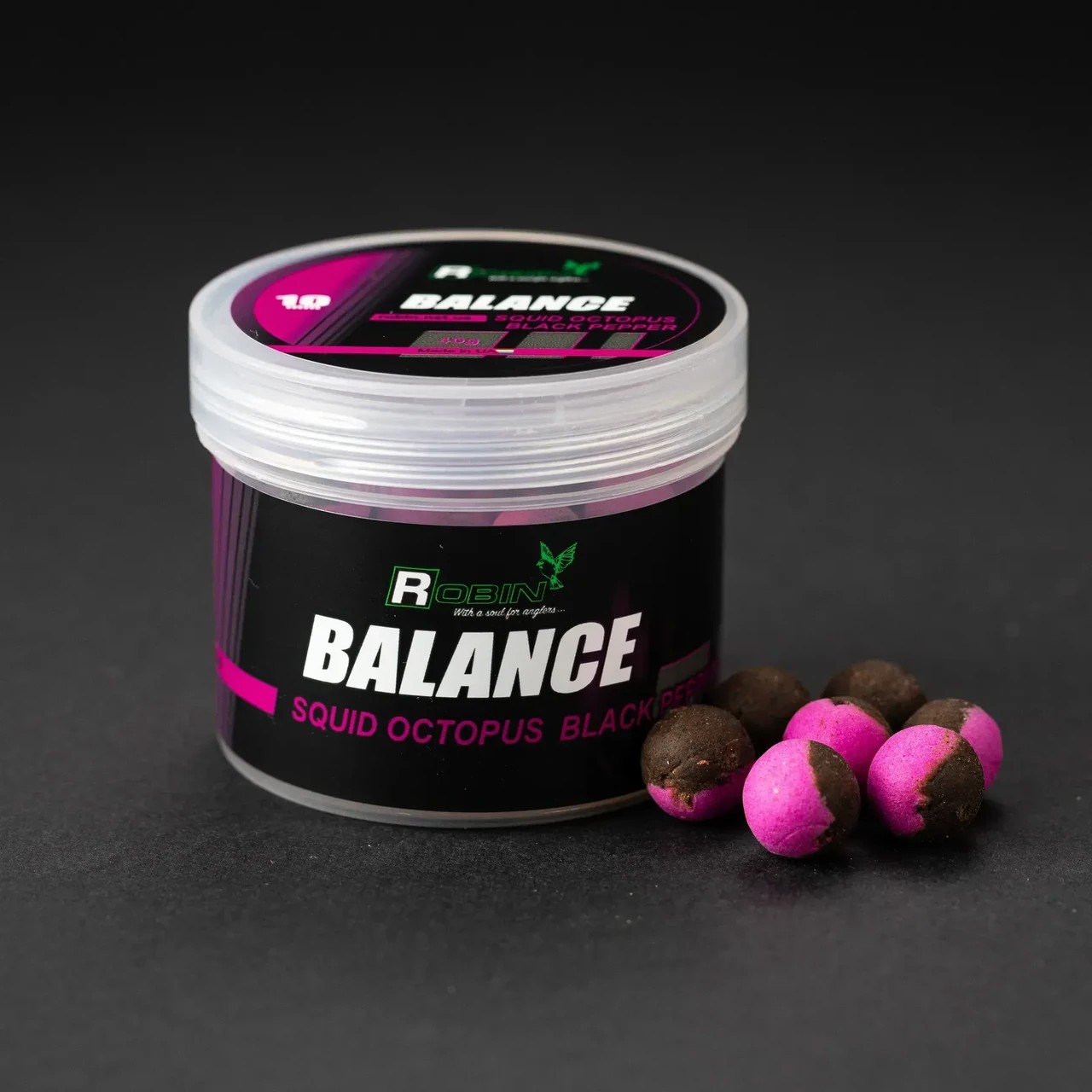 Вафтерси Balance Robin Squid Octopus-Black Pepper 10 мм