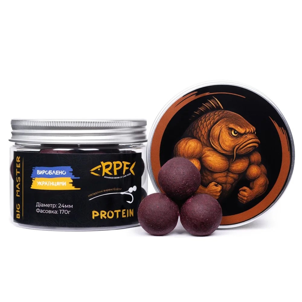 Насадочний варений бойл RPF BIG MASTER PROTEIN 24мм 170г