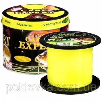 Волосінь Carp Expert UV Fluo Yellow 1000 м 0.32 мм 13.6 кг