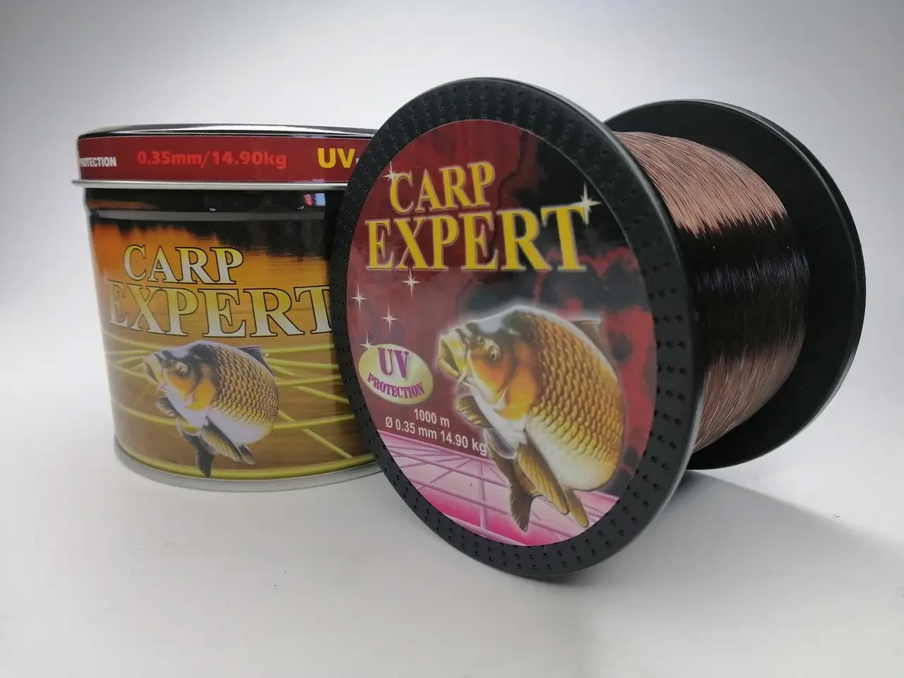 Волосінь Carp Expert  UV Fluo Brown 1000 м 0.25мм 8.9 кг