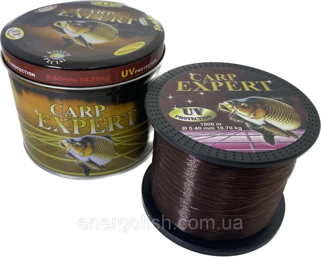 Волосінь Carp Expert UV Fluo Brown 1000 м 0.40 мм 18.7 кг