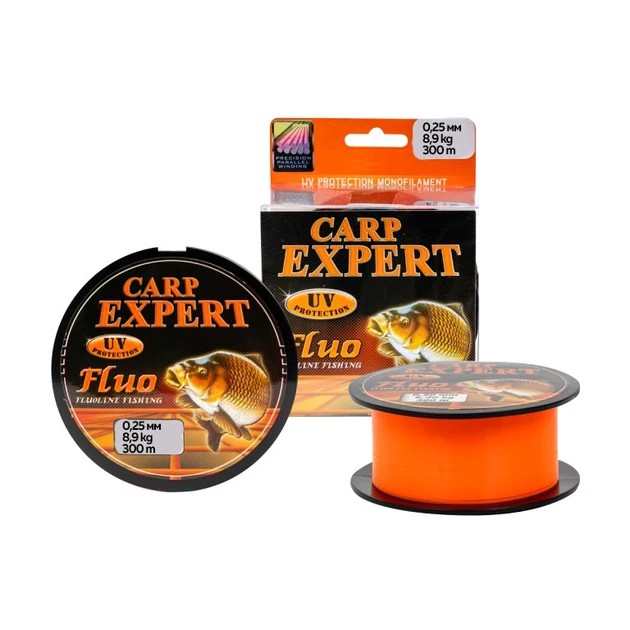Леска Carp Expert UV Fluo Orange 300 м 0.35 мм 14.9 кг