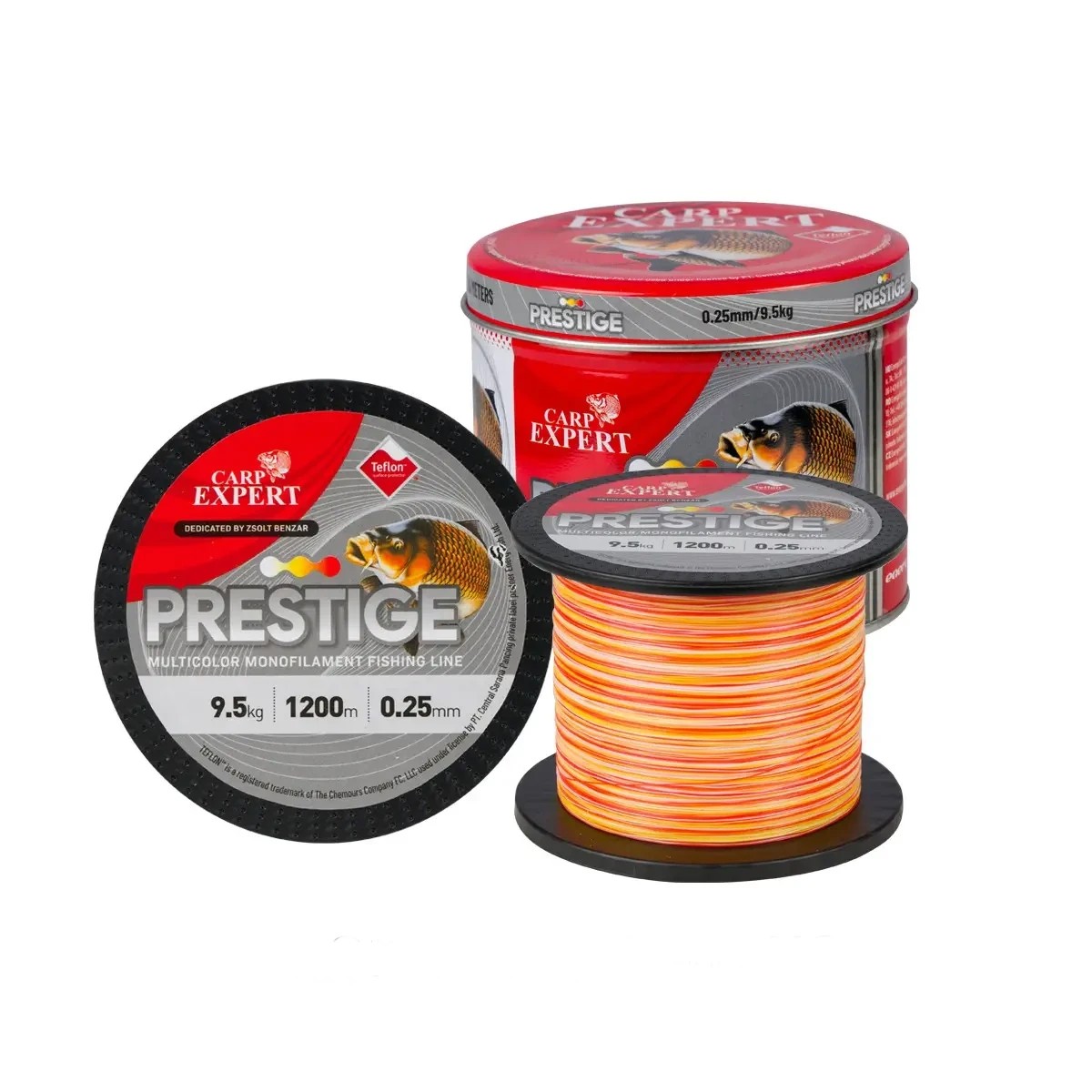 Волосінь Carp Expert Prestige Multicolor Teflon 1200m 0.28mm 11.3kg
