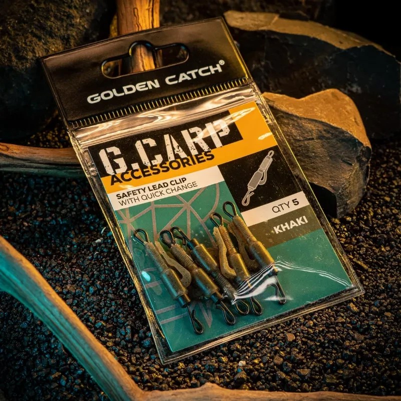 Кліпса GC G.Carp Safety Lead Clip With Quick Change (5шт) Khaki