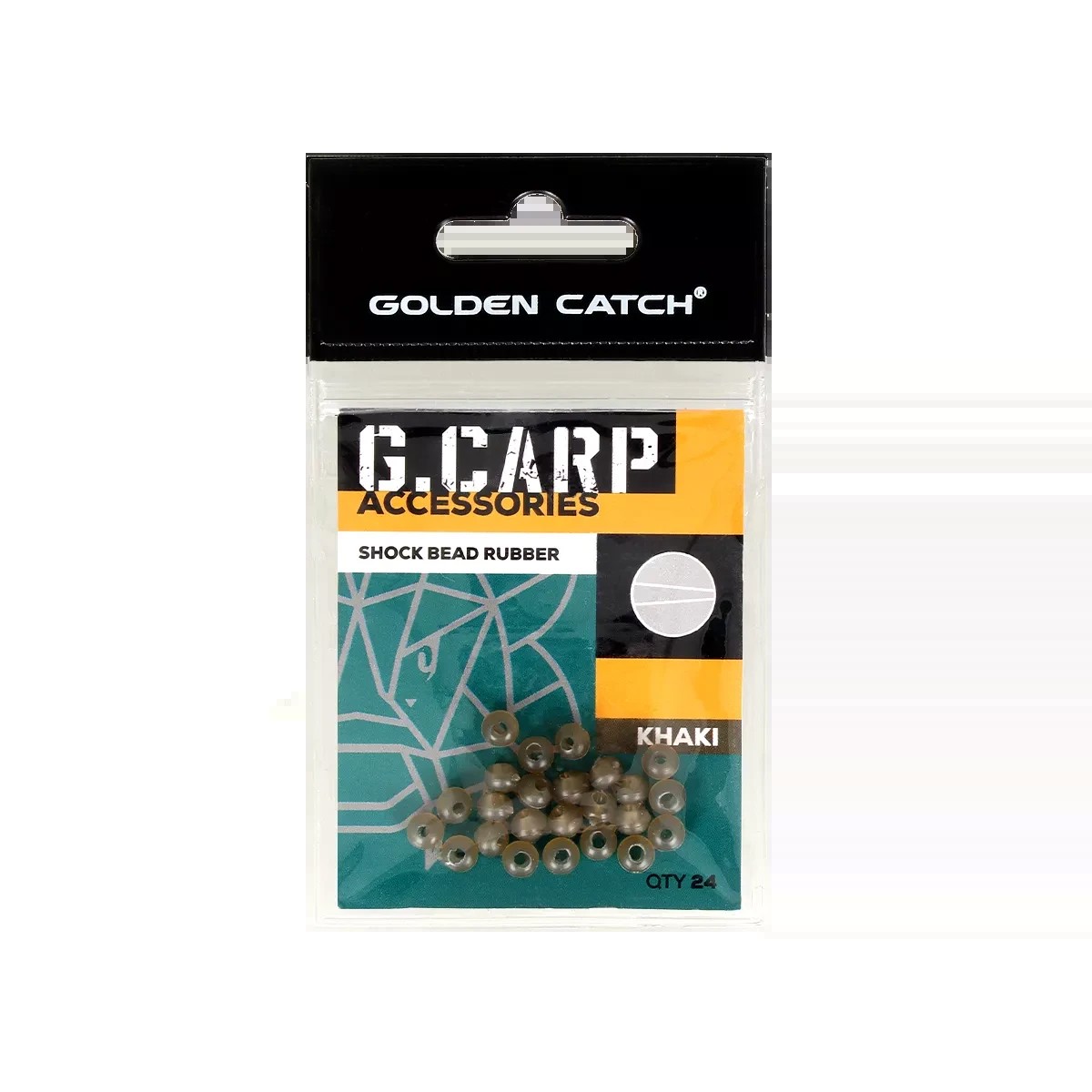 Бусина GC G.Carp Shock Bead Rubber 6мм (24шт) Khaki