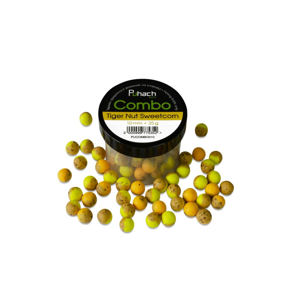 Вафтерси Puhach Baits Combo 8 mm Tiger Nut Sweetcorn (Тигровий горіх/Кукурудза)