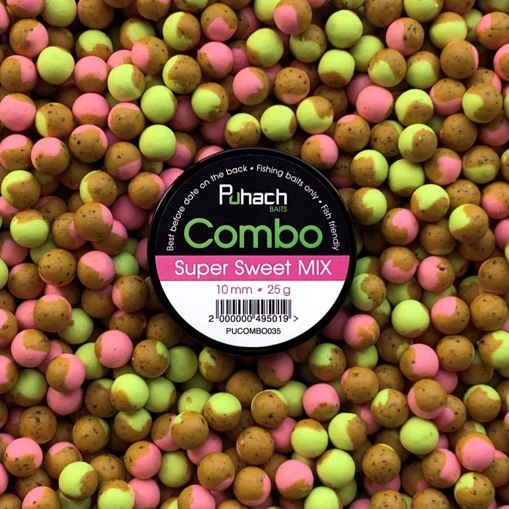 Вафтерси Puhach Baits Combo 10 mm Super Sweet MIX (Найсолодший мікс)