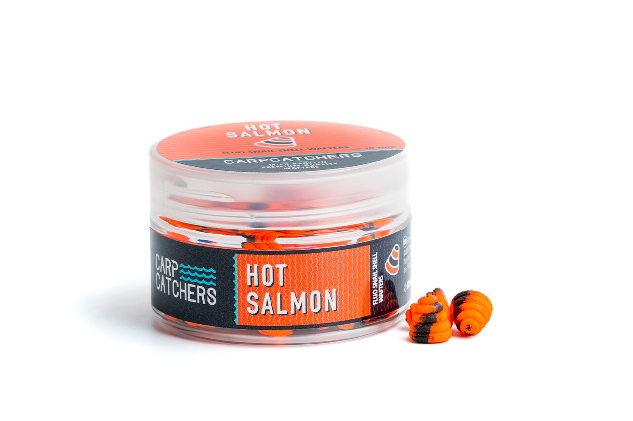Вафтерc Carp Catchers Fluo Snail Shell Wafters HOT SALMON 10 мм 25 г