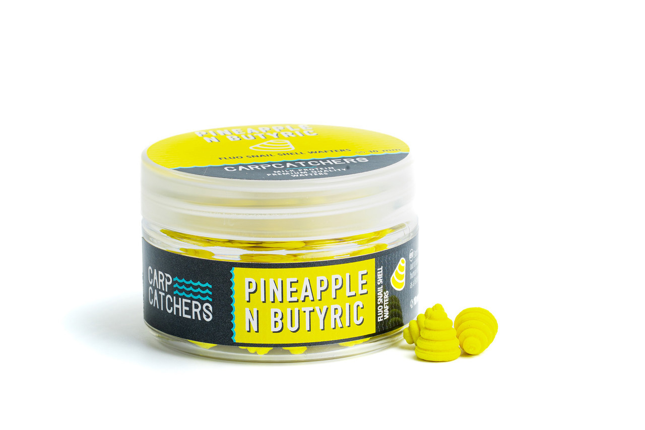 Вафтерc Carp Catchers Fluo Snail Shell Wafters PINEAPPLE N BUTYRIC 10 мм 25 г