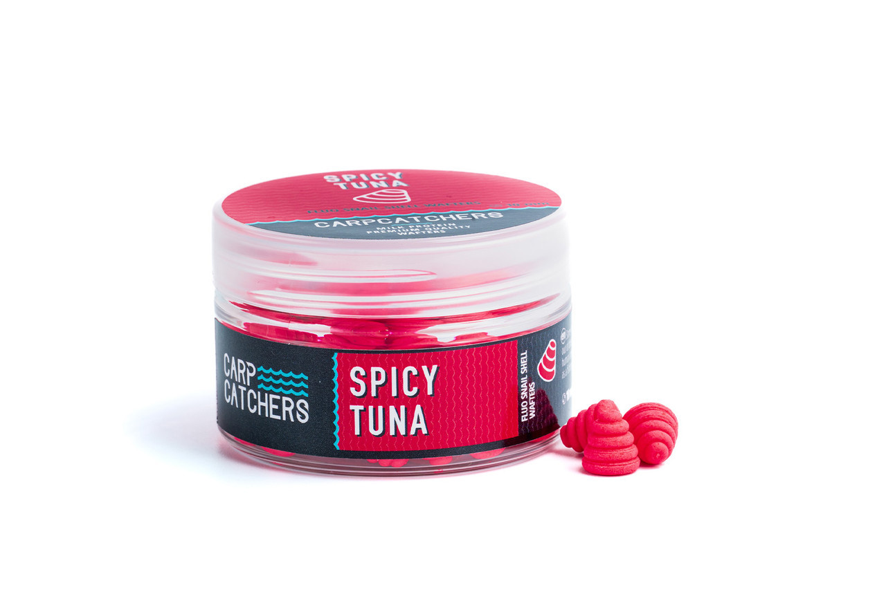 Вафтерc Carp Catchers Fluo Snail Shell Wafters SPICY TUNA 10 мм 25 г