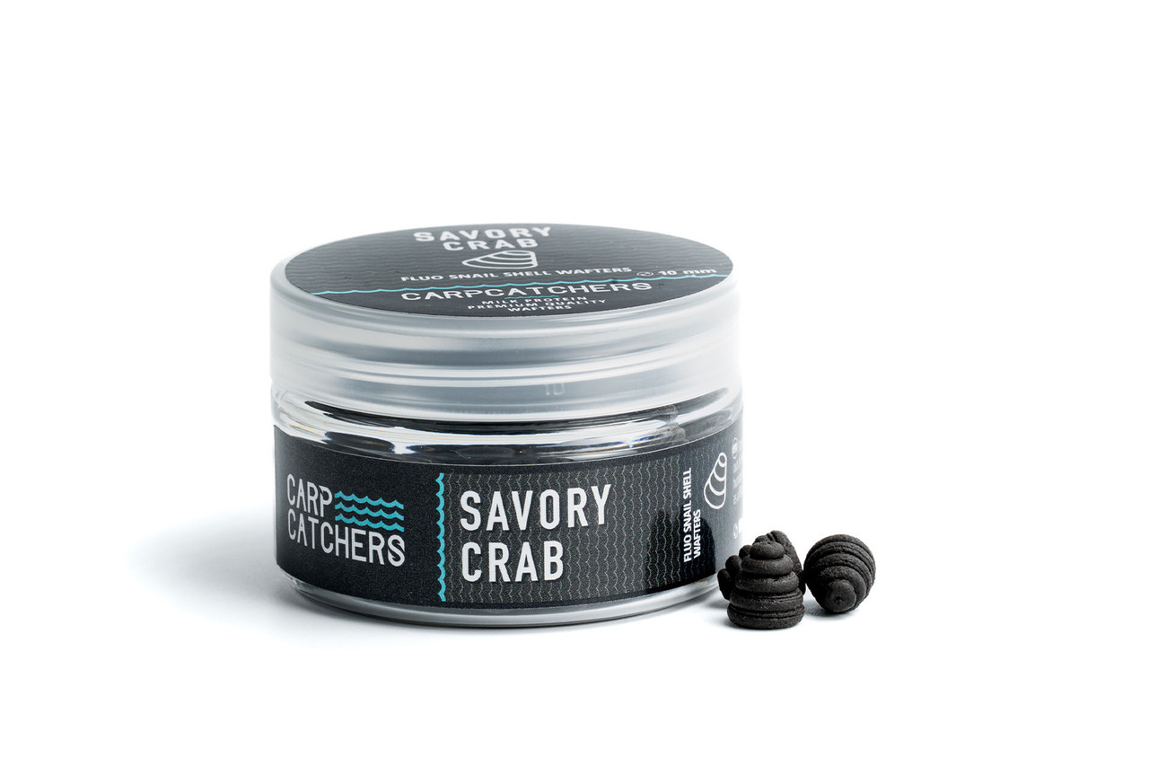 Вафтерc Carp Catchers Fluo Snail Shell Wafters SAVORY CRAB 10 мм 25 г