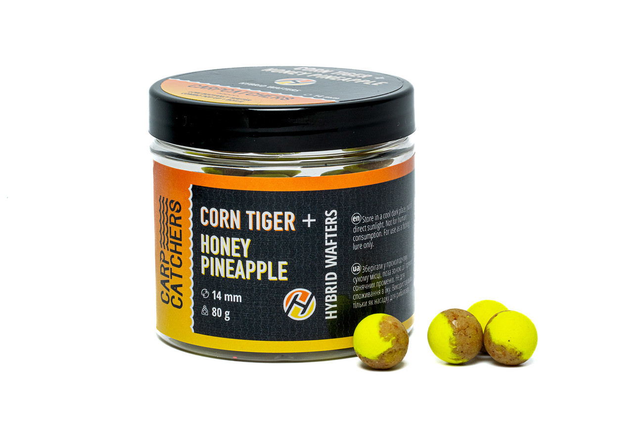 Бойли Hybrid Wafters Carp Catchers CORN TIGER&HONEY PINEAPPLE 14 мм 80 г