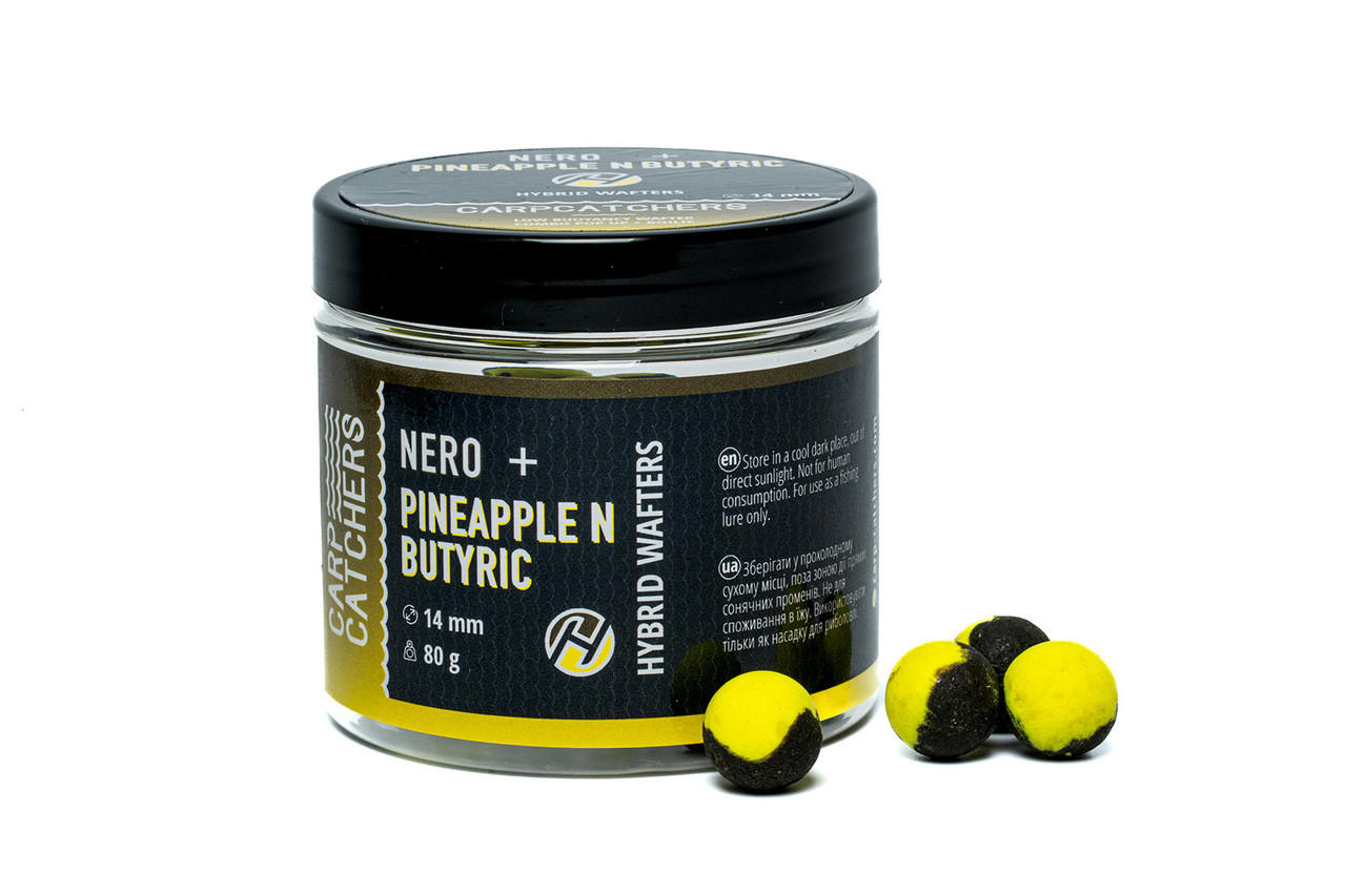 Бойли Hybrid Wafters Carp Catchers 14 мм 80 г NERO&Pineapple N Butyric
