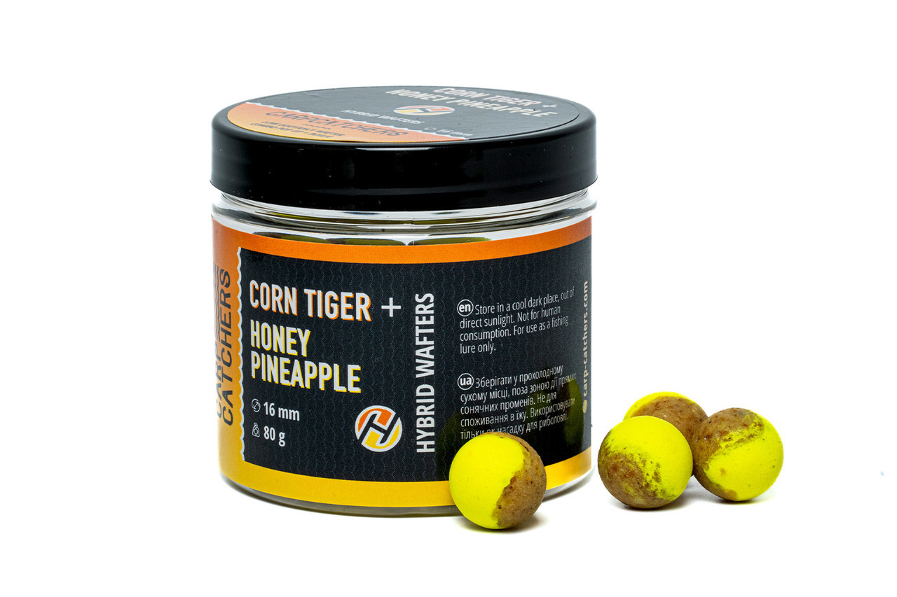 Бойли Hybrid Wafters Carp Catchers CORN TIGER&HONEY PINEAPPLE 16 мм 80 г