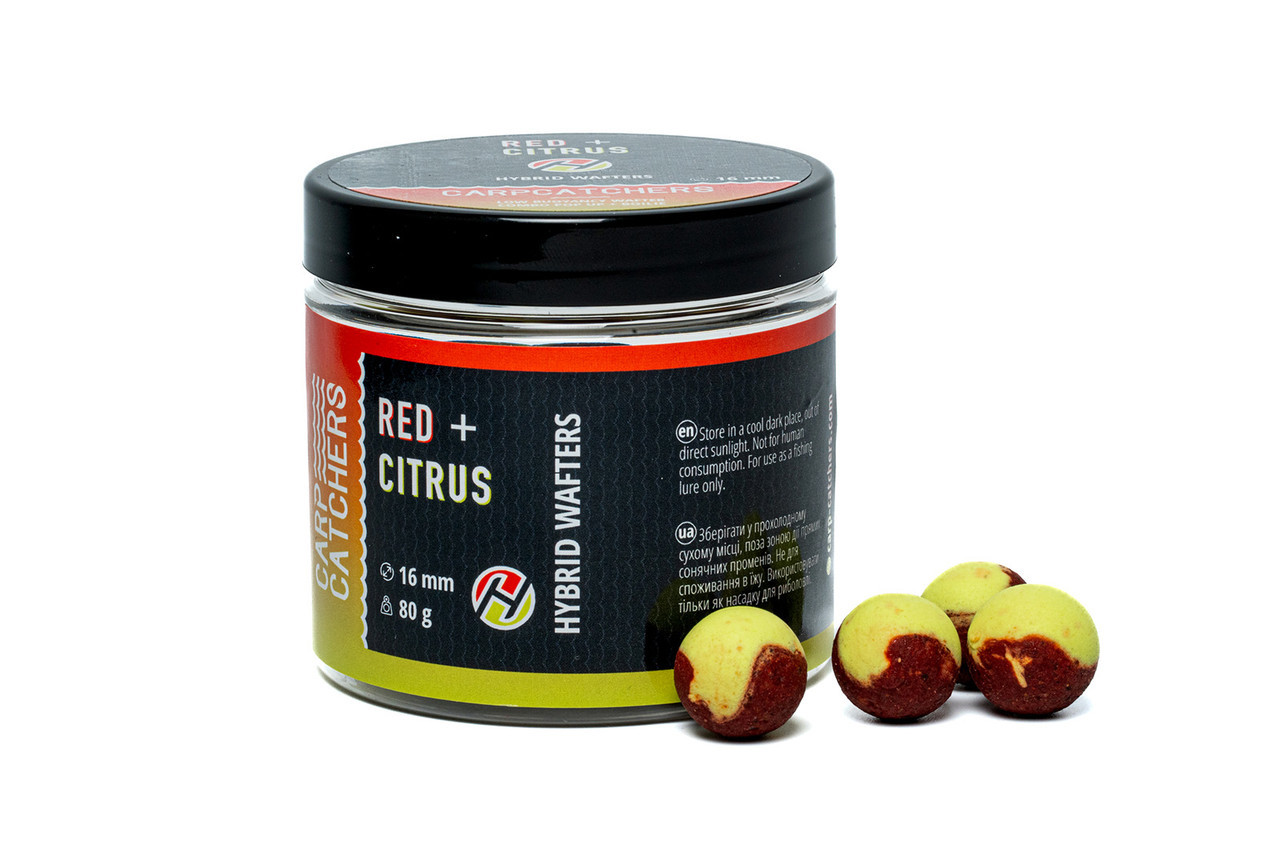 Бойли Hybrid Wafters Carp Catchers 16 мм 80 г RED&CITRUS