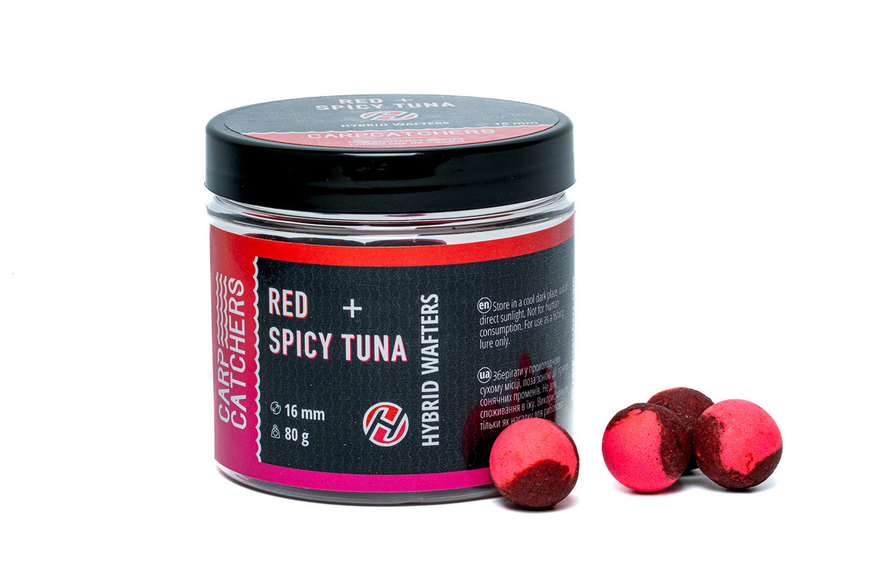 Бойли Hybrid Wafters Carp Catchers 16 мм 80 г RED&SPICY TUNA
