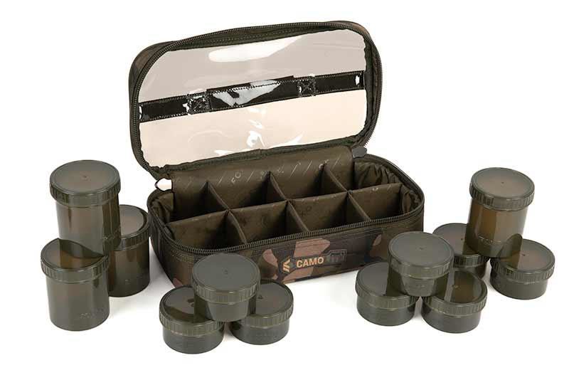 Кейс з баночками для діпування Fox Camolite Hookbait Case 12 Pot