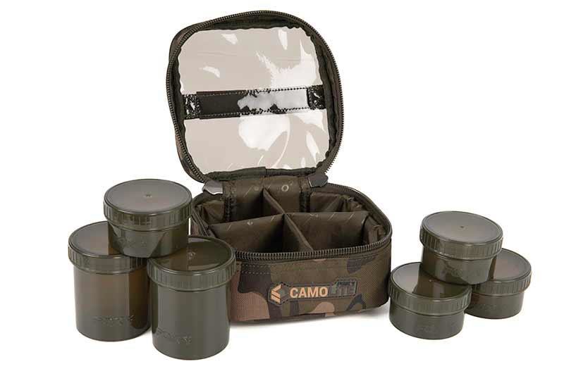 Кейс з баночками для діпування Fox Camolite Hookbait Case 6 Pot