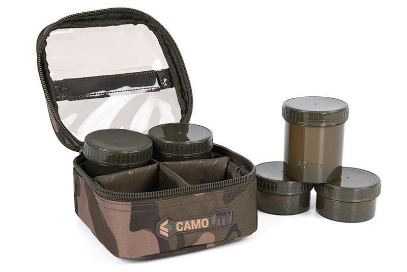 Кейс з баночками для діпування Fox Camolite Hookbait Case 6 Pot