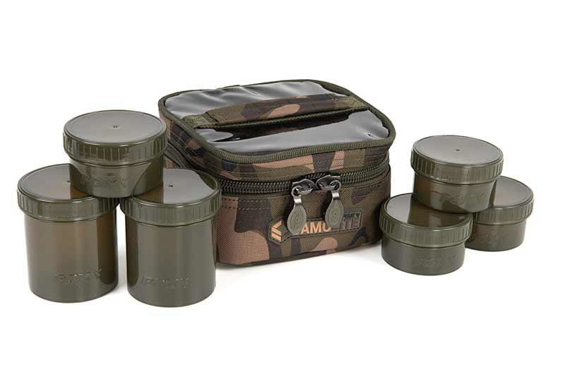 Кейс з баночками для діпування Fox Camolite Hookbait Case 6 Pot
