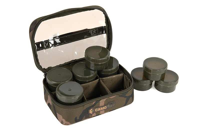 Кейс з баночками для діпування Fox Camolite Hookbait Case 8 Pot