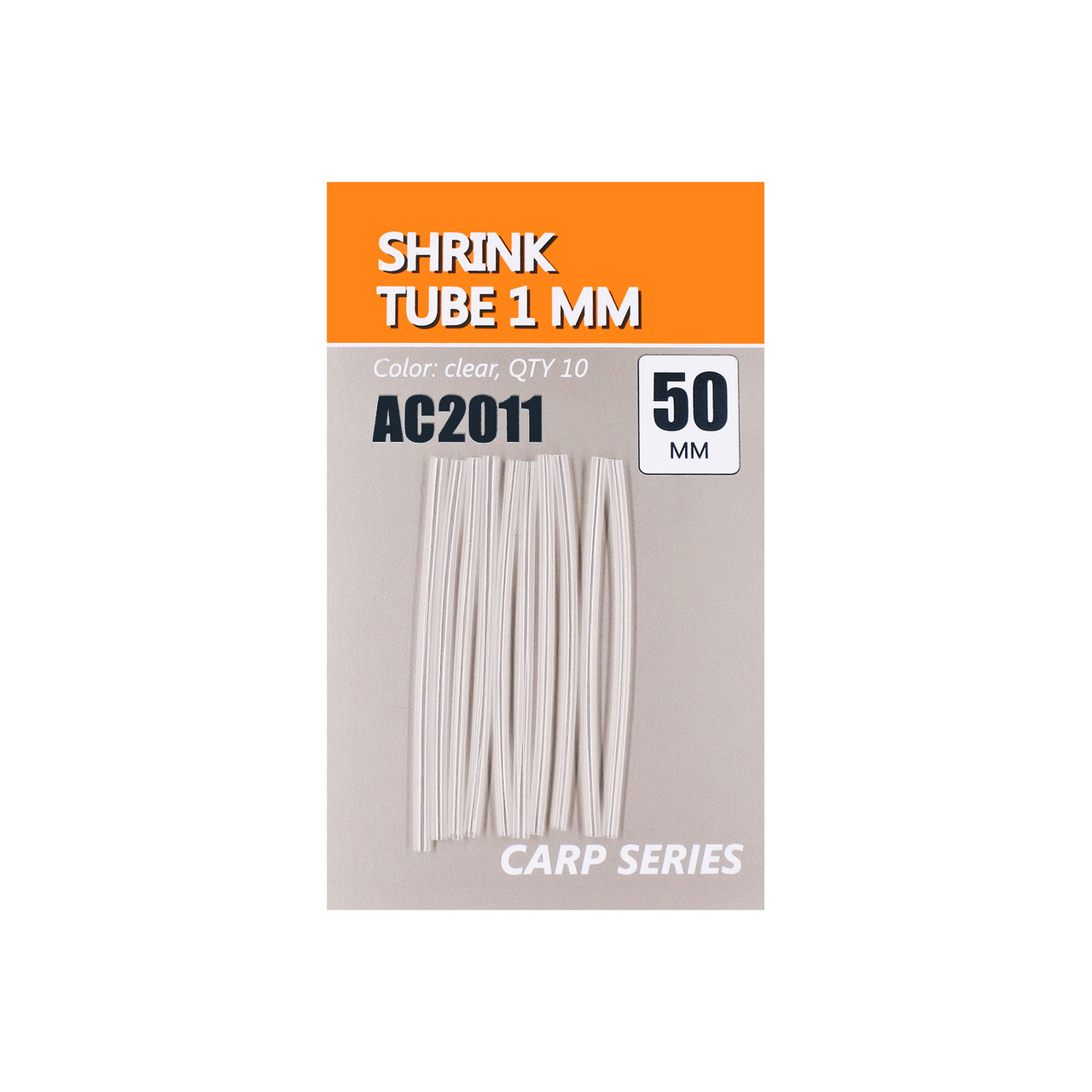 Трубка термозбіжна Orange Shrink tube clear 1мм 10шт
