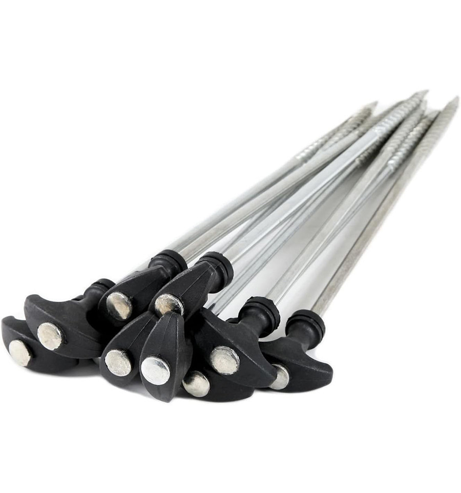 Кілки для намету World4Carp Tent Peg Set XL 30 см набір 10 шт