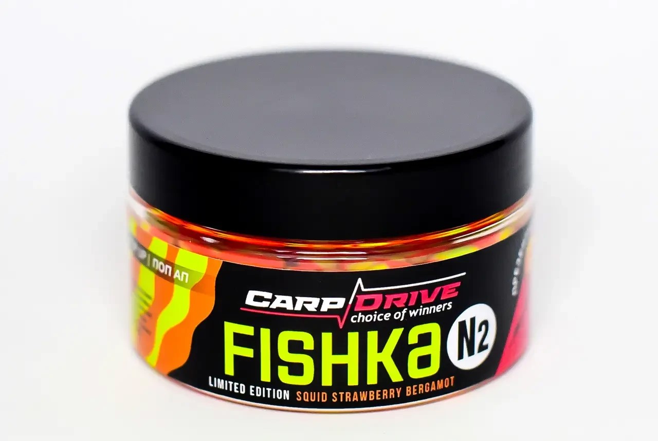 Поп-ап Fishka N1 Carp Drive Кальмар Полуниця Бергамот