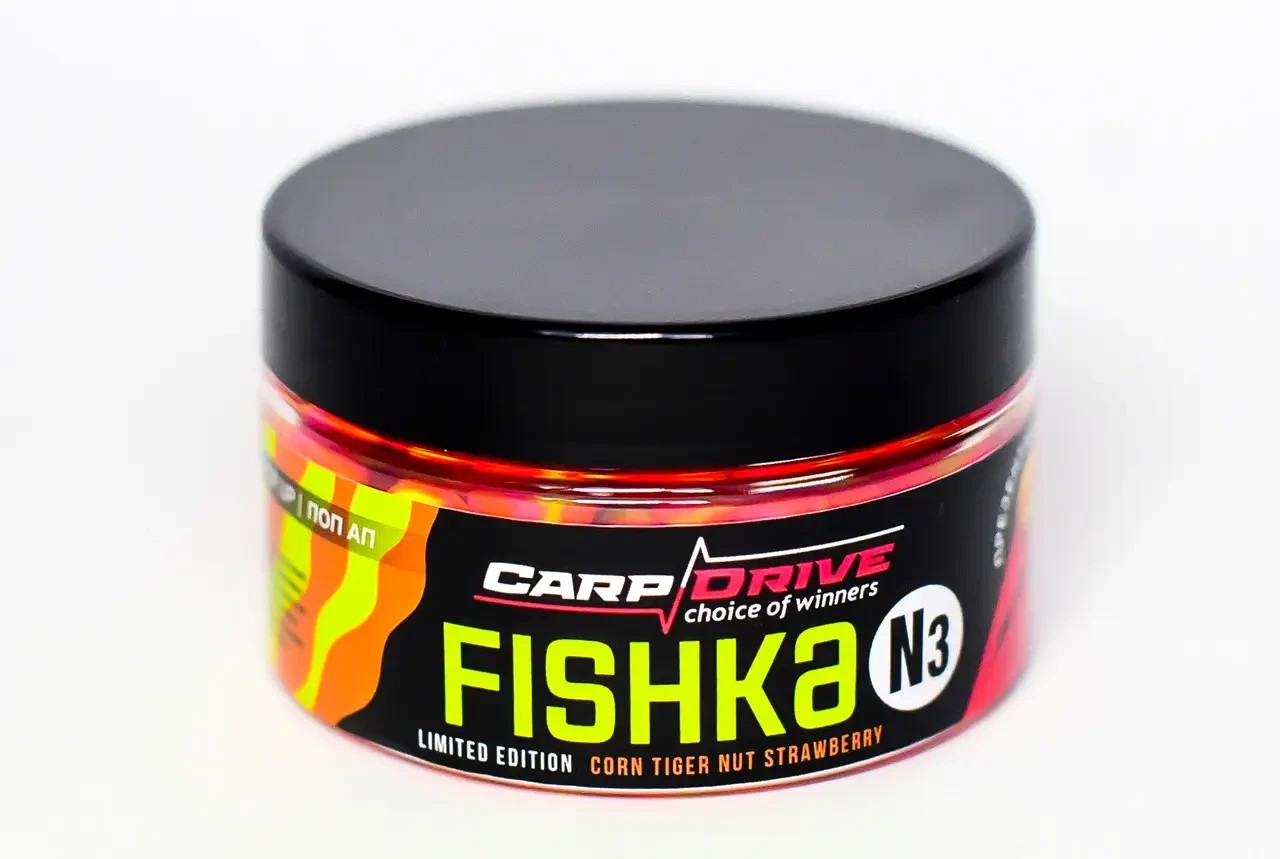 Поп-ап Fishka N1 Carp Drive Кукурудза тигровий горіх Полуниця