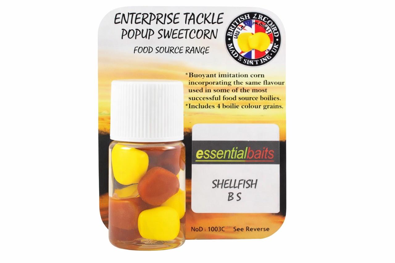 Силіконова кукурудза Enterprise Tackle Essential Baits - Shellfish B5 Corn Yellow