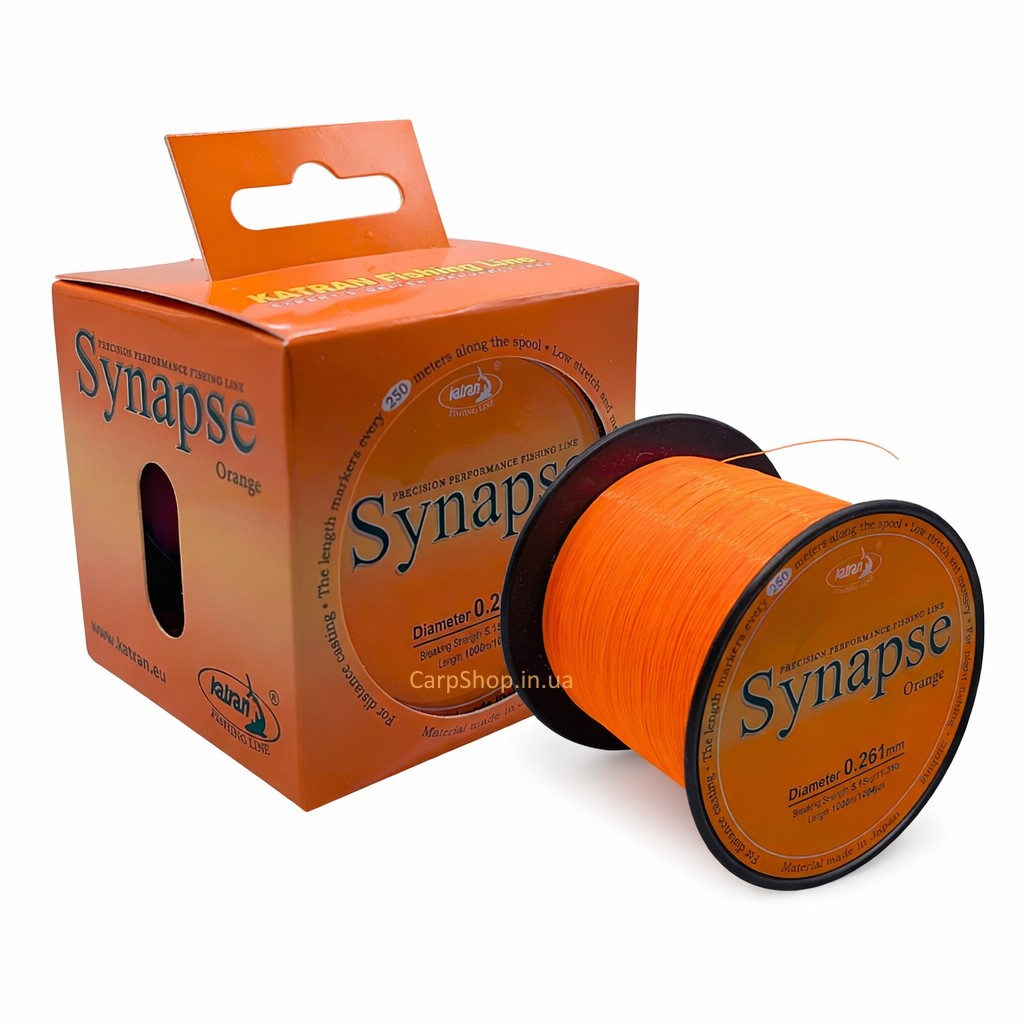 Жилка Katran Synapse Orange 1000 m 0.234mm 4.25 kg 9,35 Lb