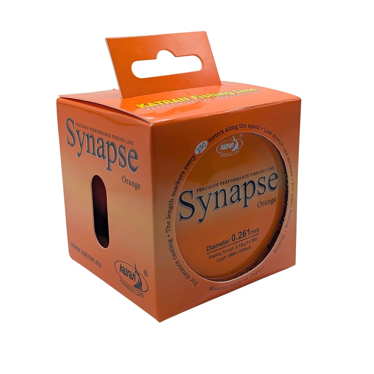 Жилка Katran Synapse Orange 1000 м 0.261mm 5,15 kg 11.35 Lb