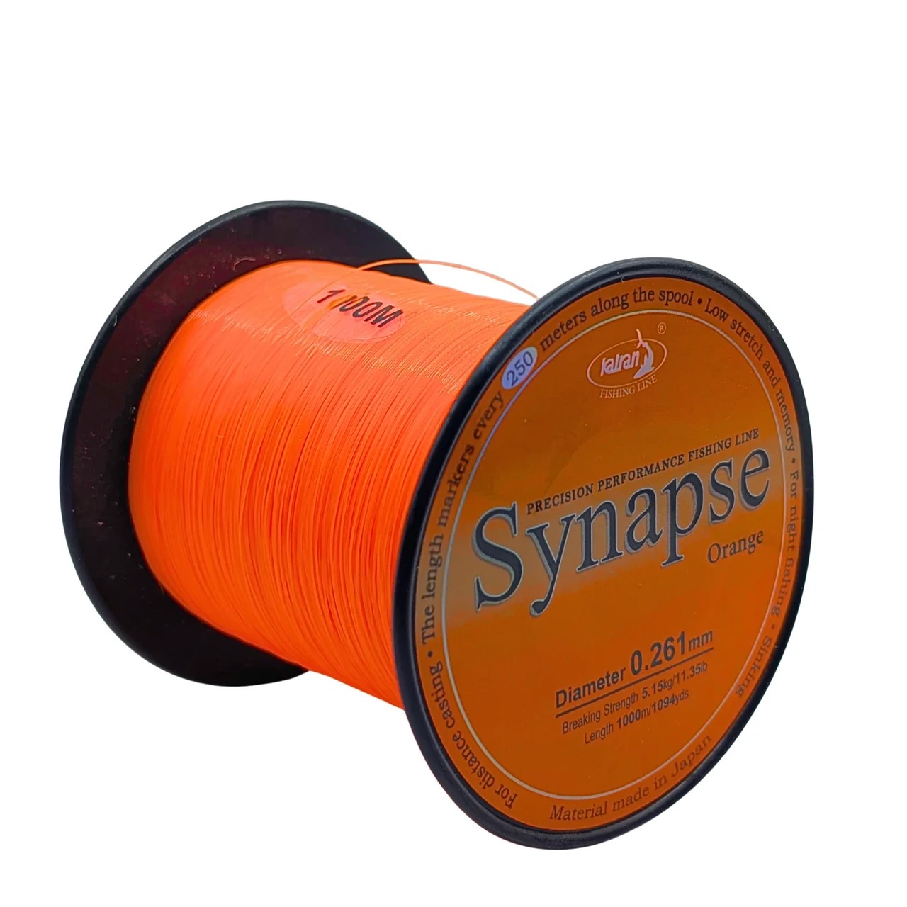 Жилка Katran Synapse Orange 1000 м 0.261mm 5,15 kg 11.35 Lb