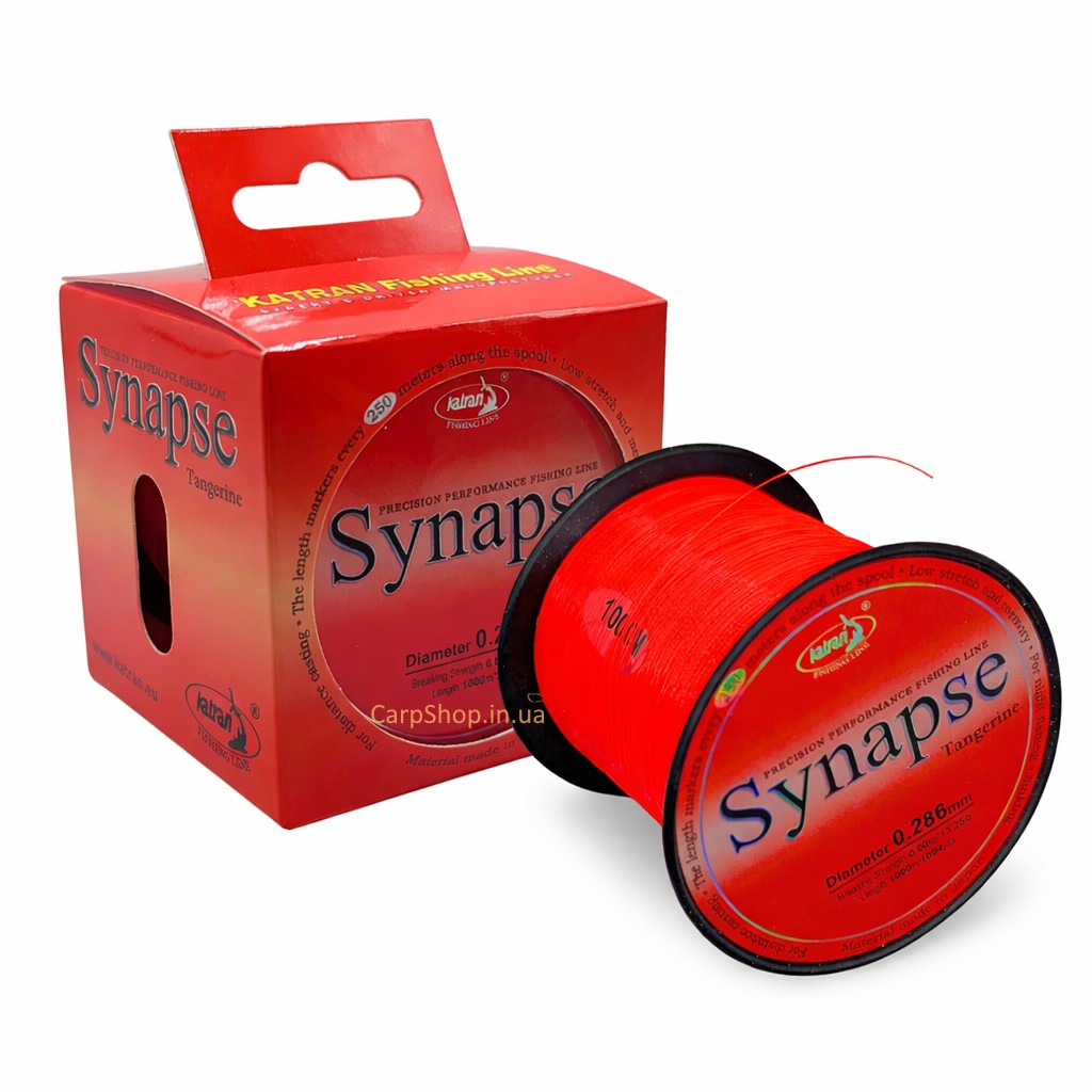 Жилка Katran Synapse Tangerine 1000m 0.309mm 7,01 kg 15,45 Lb