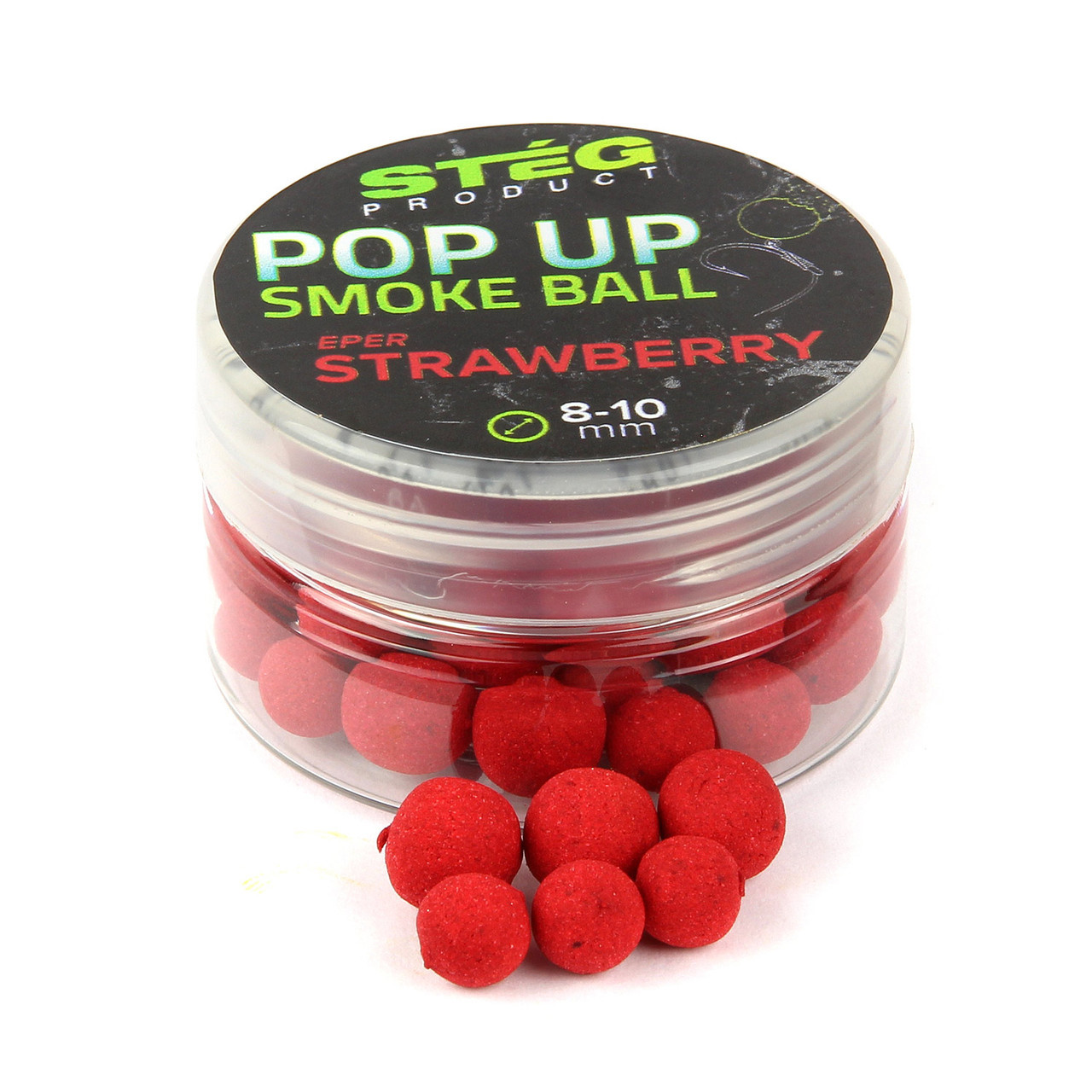 Поп-ап Steg Smoke Ball Pop Up 8-10mm 10g Strawberry